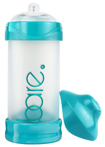 Bare Air-Free Baby Bottle. With Syringe-Like Air Plug
