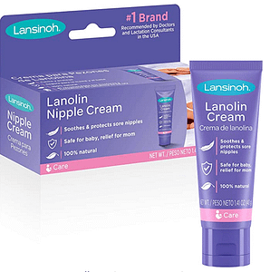 Lansinoh Lanolin Nipple Cream, 100% Natural Lanolin Cream for Breastfeeding